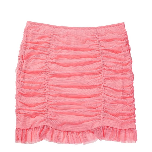 VICTORIA'S SECRET Pink Ruched Mini Skirt size Medium NWT - Picture 6 of 6